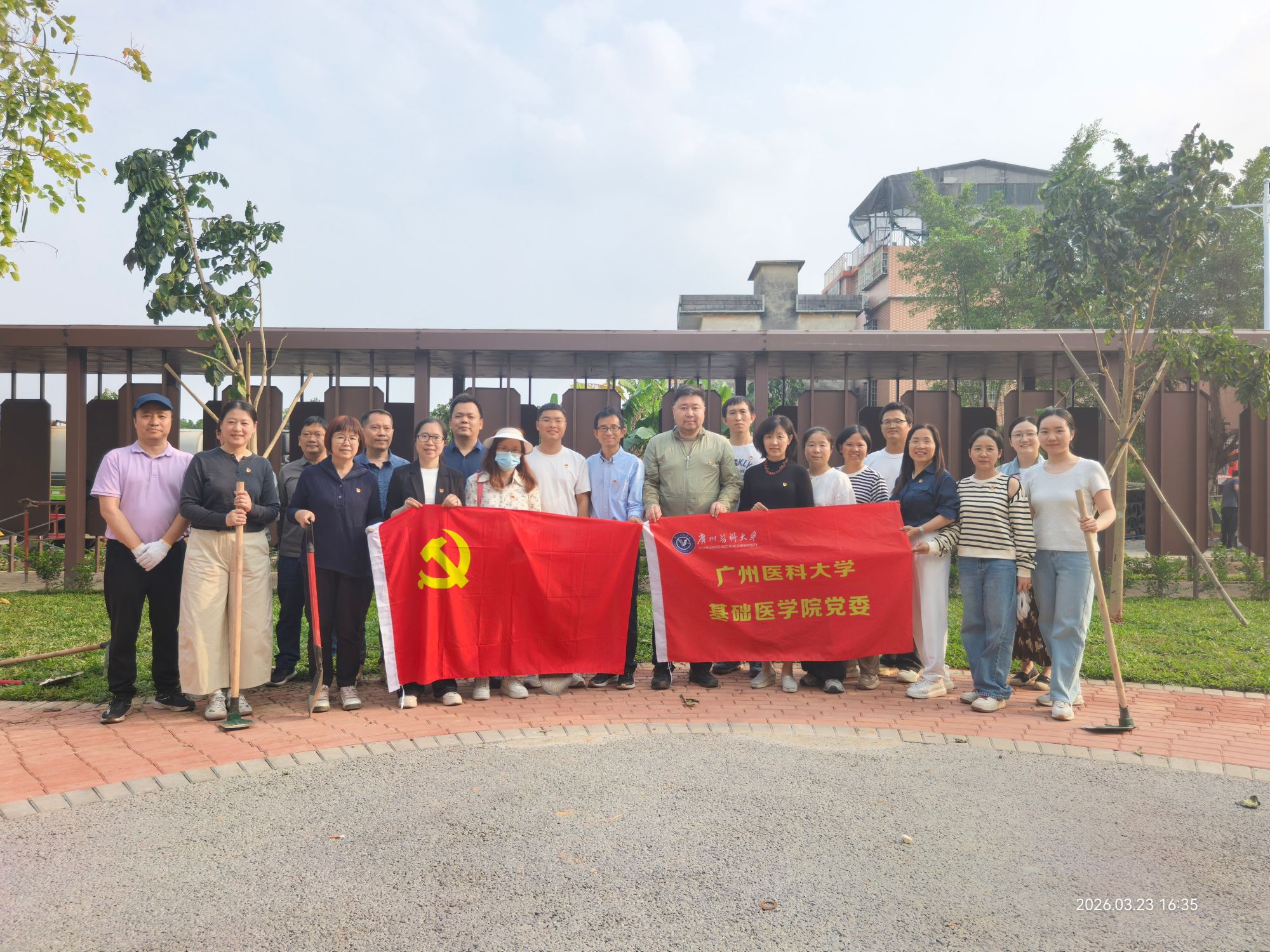 携手栽新苗，党旗迎风飘——伟德BV1946官网党委开展义务植树活动